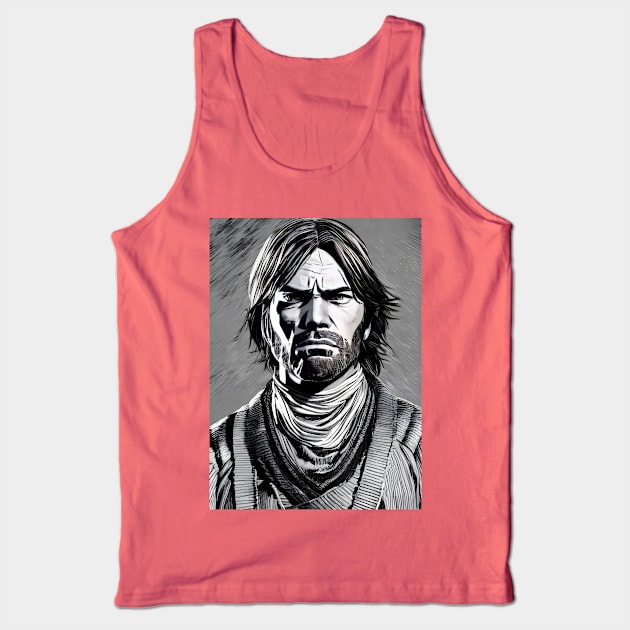 Red Dead Redemption - Outlaw Portrait Tank Top by AfroMatic